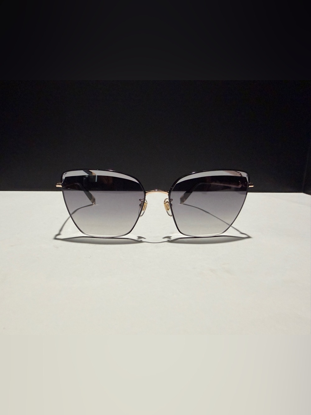 Furla Women's Black to Gray Gradient Cat-Eye Sunglasses SFU403N